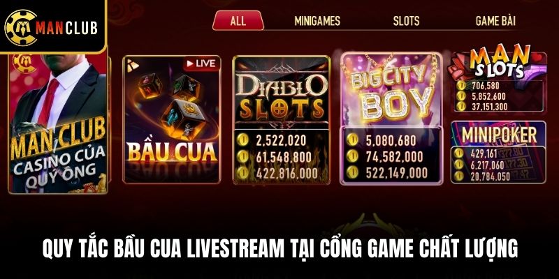 Quy Tắc Bầu Cua Livestream Tại Cổng Game Chất Lượng