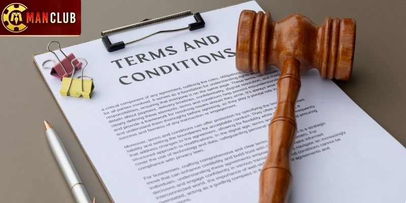 Người dùng cần chấp thuận điều khoản sử dụng Manclub 